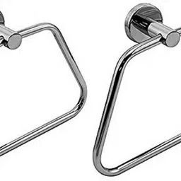 deeplax towel ring xionno napkin holder set of 2 silver Towel Holder-picture-39