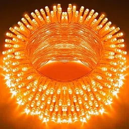 illuminator 40 LEDs 12 m Orange Steady Bulb Rice Lights image 1