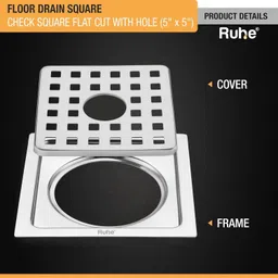 ruhe Floor Stainless Steel Push Down Strainer image 3