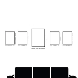 nestroots Floral Canvas Art Collection Printed Wall Painting Stretch Canvas Frame Set of 5 image 2