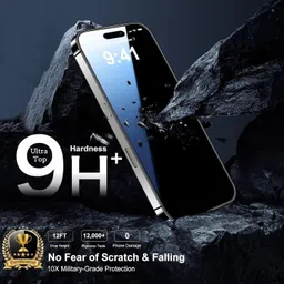 Flipkart SmartBuy Tempered Glass Guard for Apple iPhone 16 Pro Max image 2