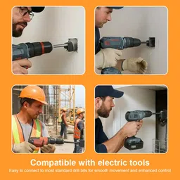 serplex Square Hole Cutter for Drill Tool Square Hole Cutter for Power Drill Stainless Steel Electrical Box Tool Metal Cutter image 5