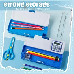 saputra Stationery Combo Gift Set Spider-man Birthday Gift/Festivals Gift for Kids Calculator Geometry Box/Pen,Pencil,Eraser,badge For Pencil Box Best Return Gift Art Plastic Pencil Box image 5