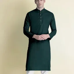 omkar enterprisess Men Cotton Blend Kurta Pyjama Set image 2