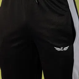 chrome & coral Men Night Suit Set Black Solid image 4