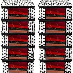 SHREE SANWARIYA CREATIONS black bindi saree cover 10 Poly-canvas Laundry Bag-picture-31