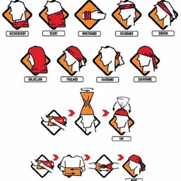 fashmade Women, Men, Boys, Girls Solid Bandana image 2