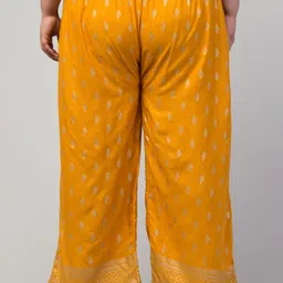 vizcon hub Women Loose Fit Yellow Viscose Rayon Trousers image 2