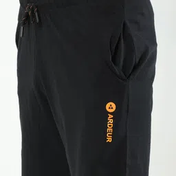 ardeur Self Design Men Black Basic Shorts image 3