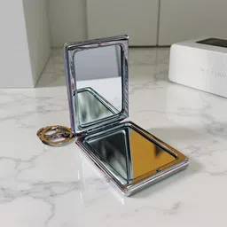 nikki bella Portable Pocket Makeup Mirror with Keychain | Cute Beauty Accessory for Girls image 1