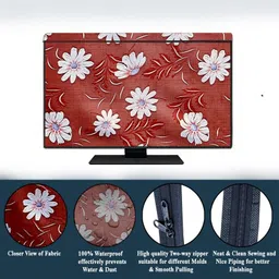 Delideal Padded Cover, Dust Cover, etc. for 48 inch Computer Monitor, TV, LCD Monitor, etc. - LEDTVDD17_48IN image 1
