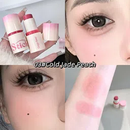 gege bear Glow brightening blush stick for natural rosy cheeks and soft tint finish image 2