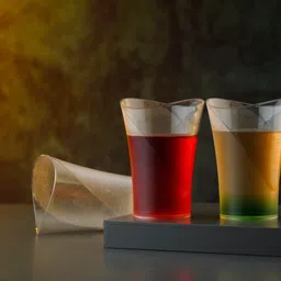 tapasvi (Pack of 6) Multi Purpose Unbreakable Transparent Juice, Water and Cold Drink Glass Set Of 6 Glass Set Water/Juice Glass image 3