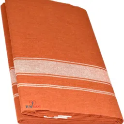 TUNI MANI Cotton Plain Kavi Solid Men Dhoti-picture-20