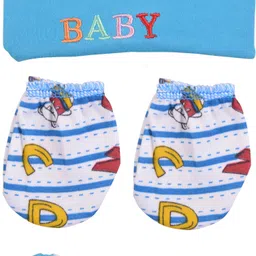 kwitchy Born Baby Cap and Mittens Booties Combo Set for baby girls and boys Gift set image 2