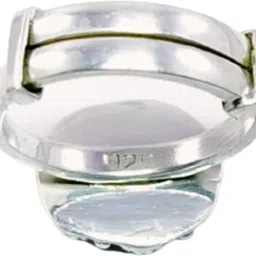 jsaj ROUND SHAPE RING WITH TURQUOISE STONE Sterling Silver Ruby Silver Plated Ring image 3