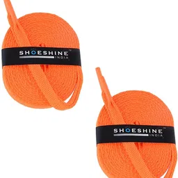 SHOESHINE FLAT Shoe lace for athletic and sneaker Orange Shoe Lace-picture-13
