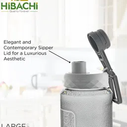 hibachi Quick-Sip Lid, Leak-Proof, BPA-Free, Travel-Ready for Home, Gym & Office 1000 ml Bottle image 3