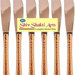 ssa COMBO OF 6 KNIVES Copper Butter Spreader Set-picture-43