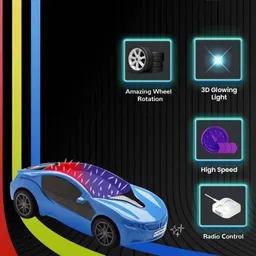 snm97 Rechargeable High Speed Remote Control Famous Car & 3D LED Light For Kids_B131 image 2