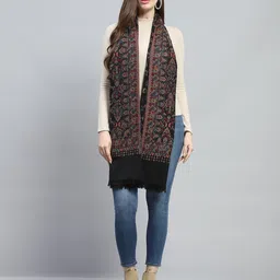 monte carlo Self Design Acrylic Women Multicolor Stole image 4