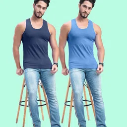 milton Pack of 2 100% Cotton Undershirt | Breathable & Comfortable Fit | Daily Wear | Pack of 2 Men Vest image 3
