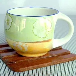 clay heaven Pack of 12 Ceramic Dual-tone Color Pari shape Tea cup set image 3