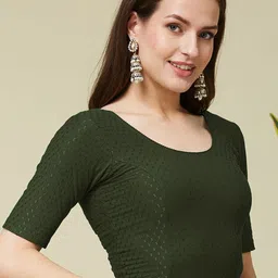 priyanka traders Round Neck Women Blouse image 3