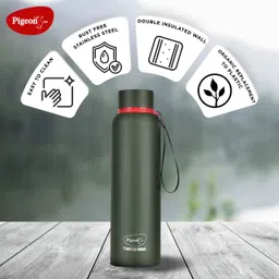 pigeon Croma Olive 24 Hrs Hot & Cold Therminox Vaccum Insulated 800 ml Flask image 3