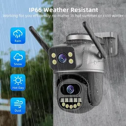 SROPX Dual Lens WiFi PTZ CCTV Camera | 360° View, Auto Track & HD Quality Security Camera image 4