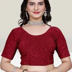 priyanka traders Round Neck Women Blouse image 5