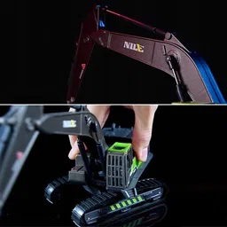 arniyavala Construction Long Crane Excavator Trucks Rotate by 360 Degree JCB Toy Loader JCB image 4