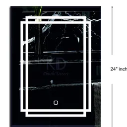 khushi decors Wall Mirror Bathroom Mirror image 2