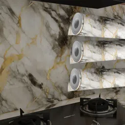 onbet 200 cm Self Adhesive Glossy Marble Foil Waterproof Sticker For Kitchen And Home Self Adhesive Sticker-picture-11