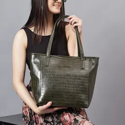 pramadda pure luxury Women Green Tote image 1