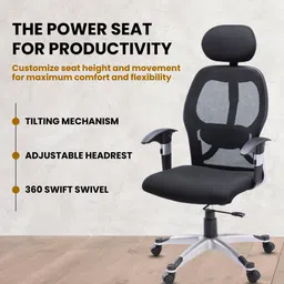 hazelwood 1060 Fabric Office Adjustable Arm Chair image 4