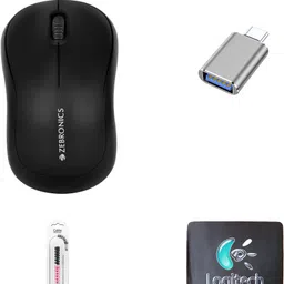 Mophonics Comfort Mouse, MousePad, Cable Protector,C-OTG (Set of 4) Combo Set-picture-11