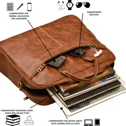 hvh world Men & Women Tan Messenger Bag image 4