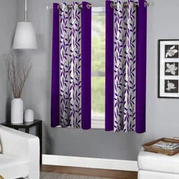 styletex 151 cm (5 ft) Window Polyester Semi Transparent Curtain (Pack Of 2)-picture-11