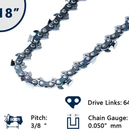 najmii 18 Chainsaw Guide Bar with Chain Saw Chain (Guide bar/chain Length : 18inch) 18 Chainsaw Guide Bar with Chain Saw Chain (Guide bar/chain Length : 18inch) Fuel Chainsaw image 4