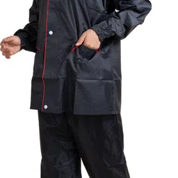 wet off hood Solid Women Rain Suit image 4