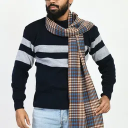 manra Checkered Men Muffler-picture-10