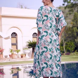 athena Printed Women White Swimsuit image 2