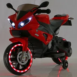 oh baby by flipkart kids 8798 DUAL BATTERY BIKE,RIDE ON ,WHEEL FULL OF LED LIGHT Bike Battery Operated Ride On image 4