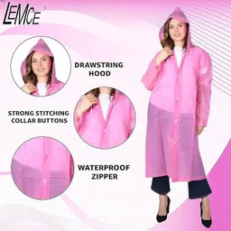 lemce Solid Women Raincoat image 2