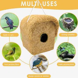 liveonce NATURAL NORMAL BIRD HOUSE FOR ALL BIRDS PACK OF 8 Bird House image 3