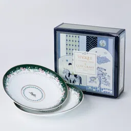 clay craft Pack of 2 Ceramic Pasta Plate – Stylish, Durable & Easy to Clean for Everyday Comfort Dinner Set image 2