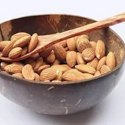 thenga Wooden Cereal Bowl Coconut Bowl /Shell + Spoon, for Smoothie, Cereal or Salad (500 ML, Pack of 1) image 2