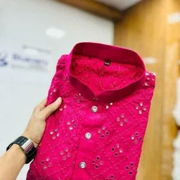 vuriq Men Embellished Cotton Blend Straight Kurta image 2