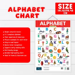 book ford Alphabet, Hindi Varnamala and Number 1-50 Learning Chart (set of 3) for Kids- Non-Tearable and Waterproof, Perfect for Homeschooling, Kindergarten and Nursery Childrens Paper Print image 4